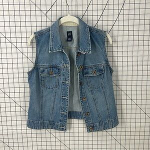 Gap 100% cotton era 2000 denim vest M